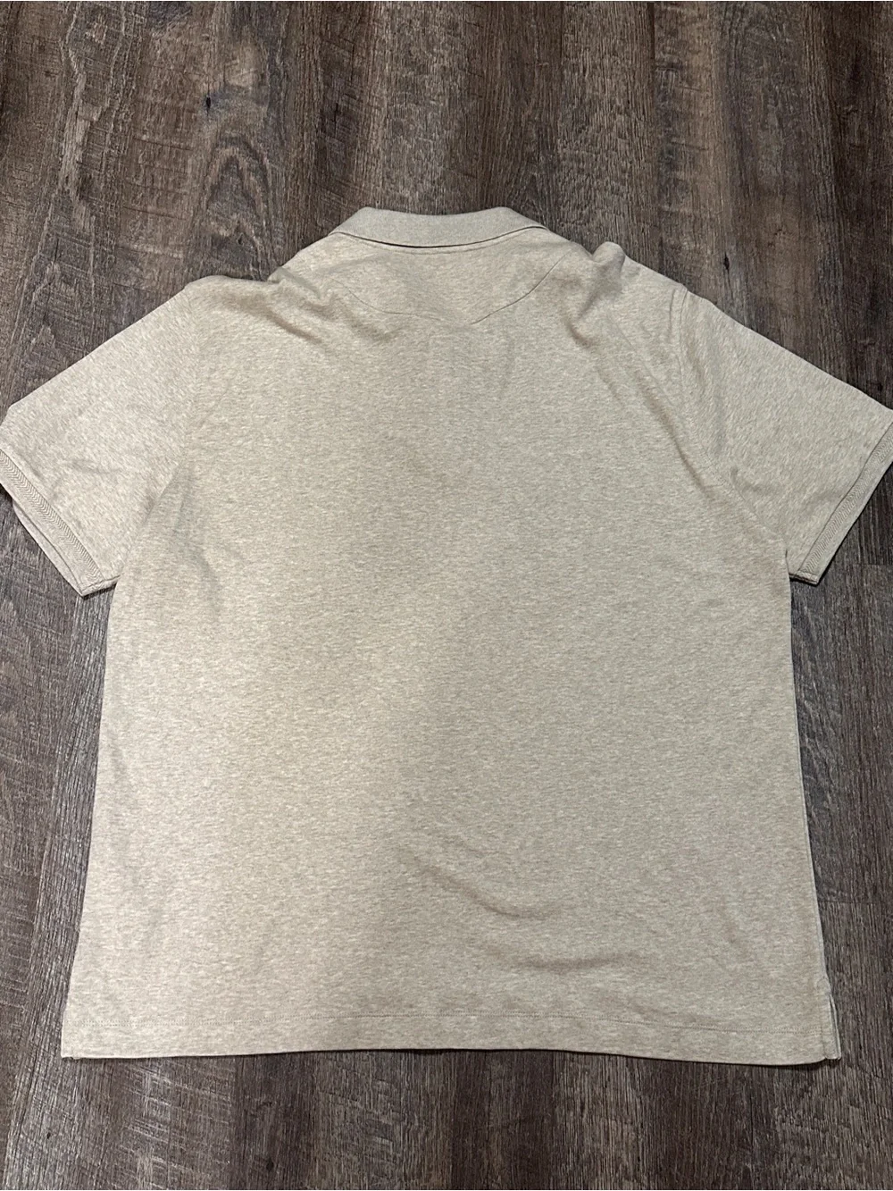 Banana Republic Luxury Touch Heather Camel Standard Fit Polo Shirt Men's XL
